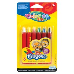 Олівці для обличчя "Colorino " 6 кольорів 32629PTR
