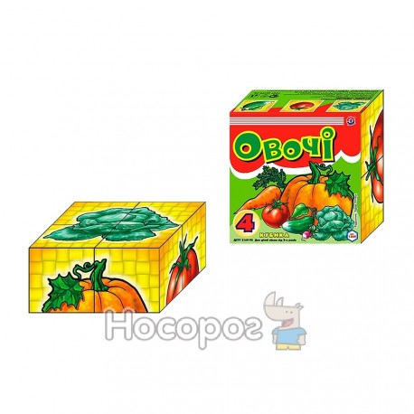 Игрушка кубики ТехноК "Овощи"