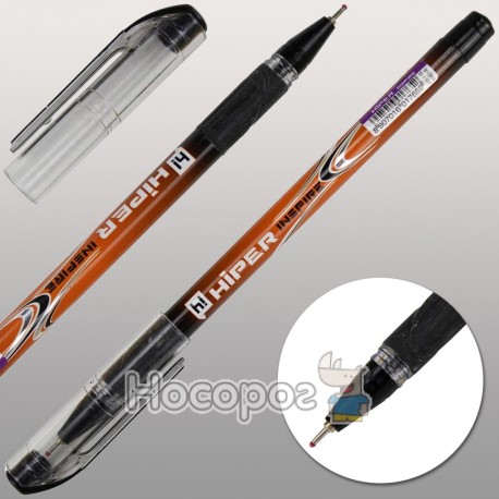 Ручка масляна Hiper Inspire HO-115 0,7 мм чорна