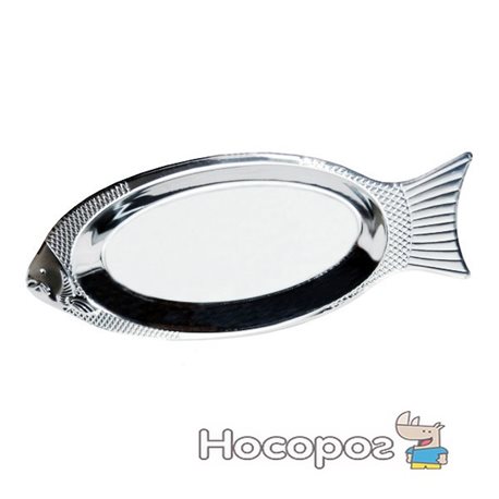 Блюдо для рыбы Kamille 400 мм Серебристый (KM-4339)