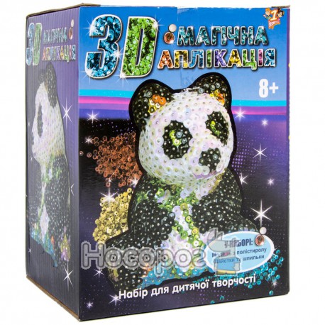 Творчий набір 3Д Магічна аплікація "Панда" (950498)