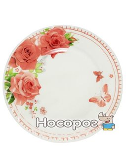 Набор 6 мелких тарелок ST Роза d 20 см Белый (ST-30057-02-002_psg)