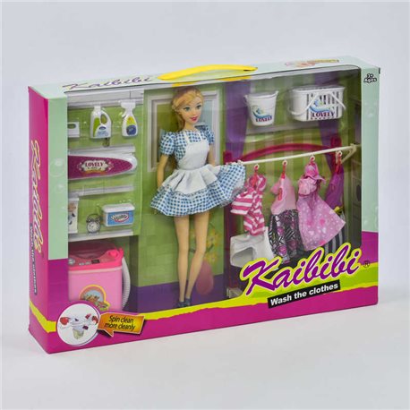 Кукла BLD 135 (24) с набором "Большая стирка", в коробке