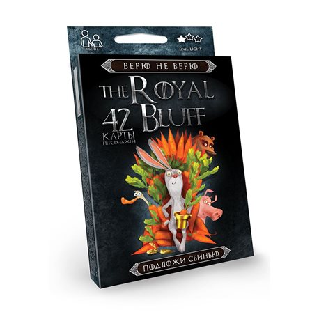 Карточная игра "The Royal bluff" укр. (32), RBL-01-01U, RBL-01-02U
