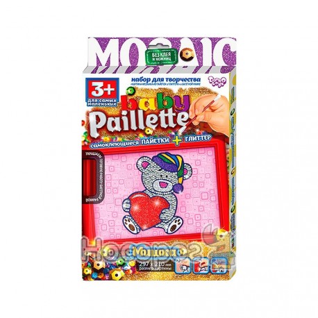  Набор для творчества Danko toys "Baby Paillette" глиттер+пайетка РG-01-01,02,03,04,05,06