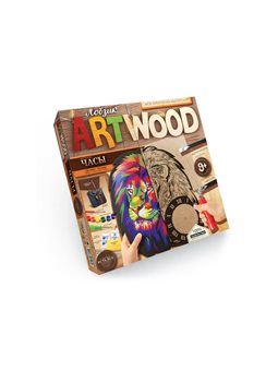 Набір креативної творчості "ARTWOOD настінний годинник" випилювання лобзиком(5), LBZ-01-01, 02, 03,
