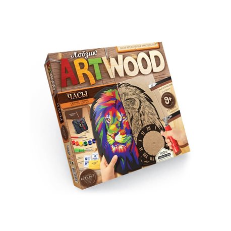 Набір креативної творчості "ARTWOOD настінний годинник" випилювання лобзиком(5), LBZ-01-01, 02, 03,