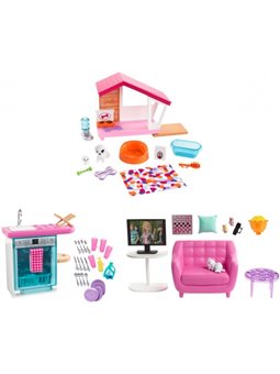 Набор мебели и аксессуаров для дома Barbie (в асс.)