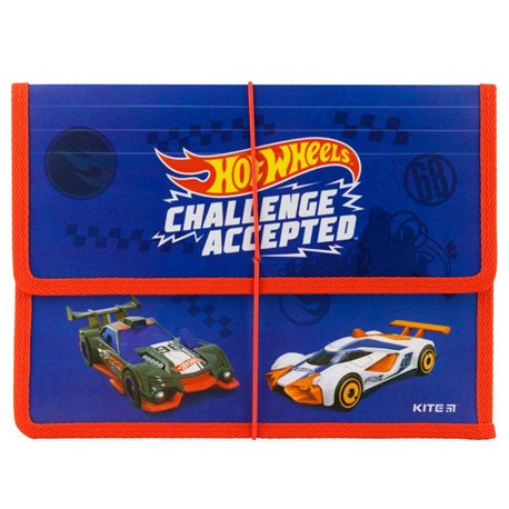 Папка для тетрадей на резинке Kite Hot Wheels HW19-023, B5