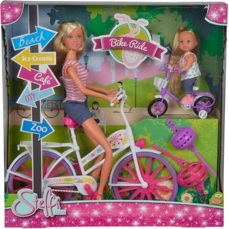 Кукольный набор Штеффи и Эви "Прогулка на велосипедах", 3