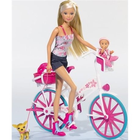  Ляльковий набір Штеффі з малюком на велосипеді, 3+