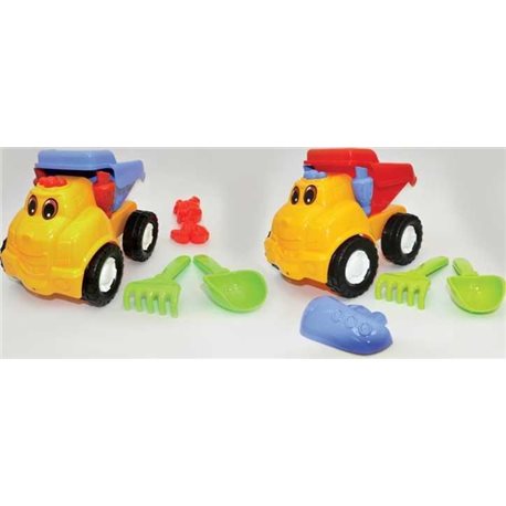 Детский набор игрушек «Грузчик»: машина, лопатка, грабли, одна пасха маленькая, 2 вида, 3