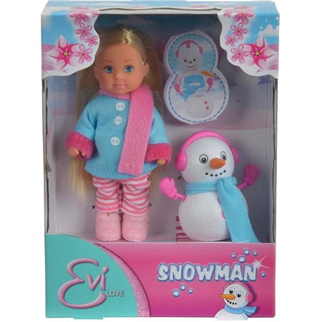  Лялька Еві зі сніговичком, 3+