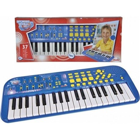 Музыкальный инструмент "Электросинтезатор", 37 клавиш, 7 ритмов, 50х20 см, 4+.