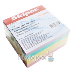 Папір для нотаток не клеєний SKIPER Класика кольоровий блок 4311