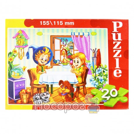Пазлы Danko toys 20 элементов малы, картонные C 20
