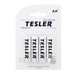 Батарейки АА-4 Tesler alkaline Pro series пальчик 