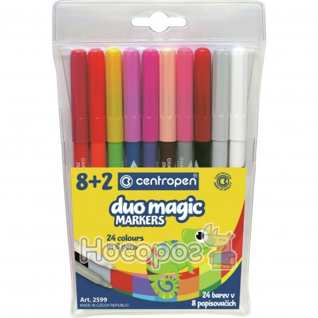 Фломастеры Centropen 2599/8 + 2 Duo Magic