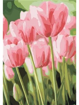 Картина по номерам Весенние тюльпаны КНО2069