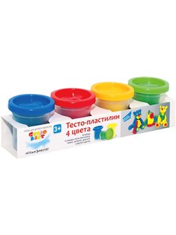 Набір для дитячої творчості"Тісто-пластилін 4 кольори". TA1008V