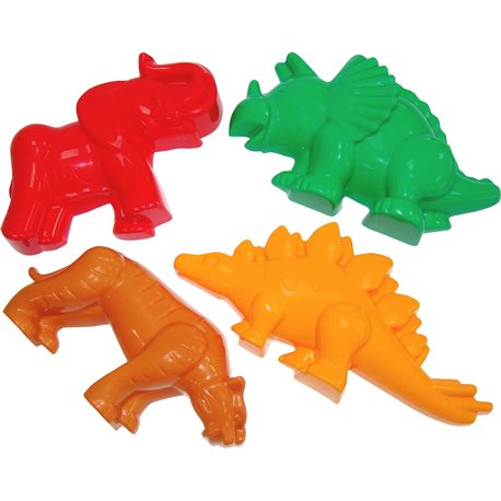 Формочки (тигр + мамонт + динозавр №1 + динозавр №2) 36568
