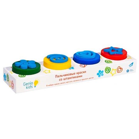 Набор для детского творчества «Пальчиковые краски со штампиками» TA1400