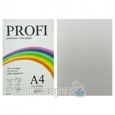 Папір кольоровий PROFI А4/160г (250л) Deep Platinum №272 (насич.cірий) (36393)