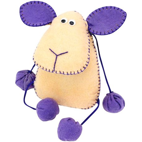Набор, создай игрушку из фетра, овечка Флаффи, ROSA KIDS N000233