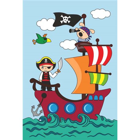 Набір для юного художника «Малювалка», «Піратський корабель», 20 * 30 см, ROSA KIDS N0000135