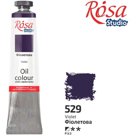 Фарба олійна, Фіолетова, 60мл, ROSA Studio 326529