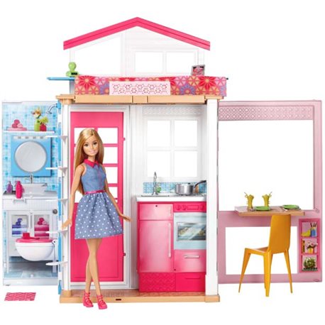 Портативный домик Barbie с куклой DVV48