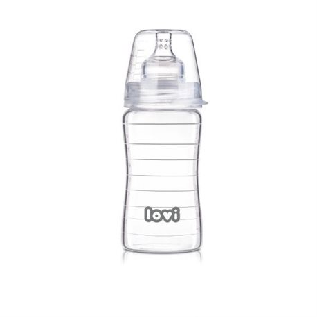 Бутылочка стеклянная LOVI 250 ml - Diamond Glass [74/200]