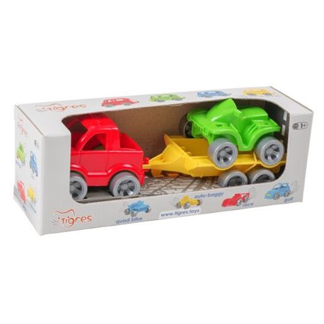 Набір авто "Kid cars Sport" 3 ел. (пікап + квадроцикл) [39543]