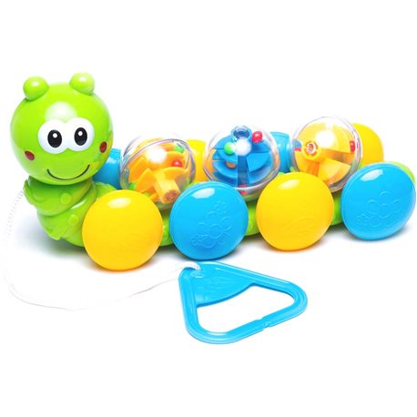 Іграшка-каталка Гусениця-каталка з кульками Bebelino [58026]