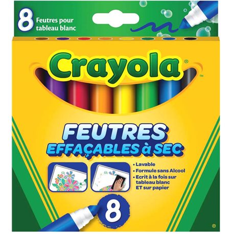 Фломастери Crayola для малювання на дошці [8223]
