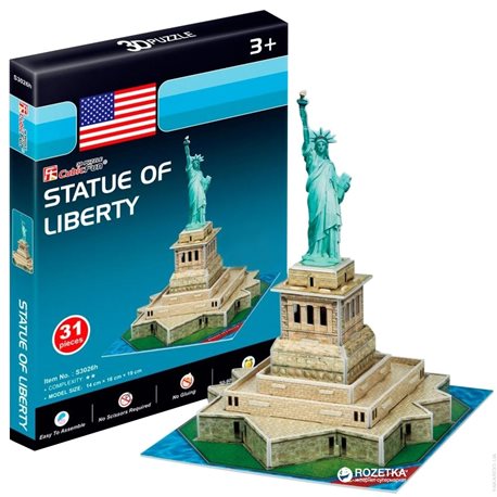 3D пазл CubicFun Статуя Свободи міні [S3026h]