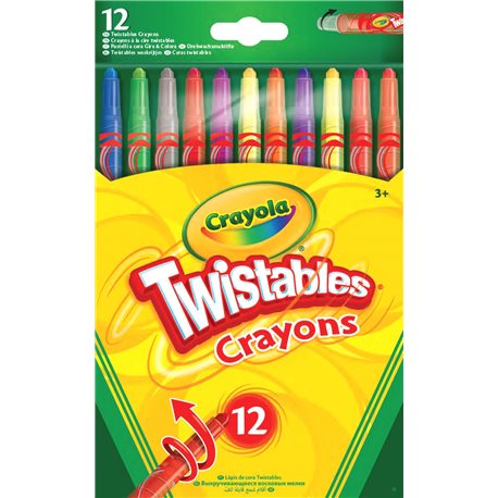 Выкручивающиеся цветные восковые мелки (12 шт), Crayola [52-8530]