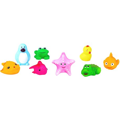Іграшки-пирскавки для ванної Водні мешканці (8 шт.), BeBeLino [55057]