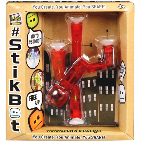 Фігурка ДляАнімаціонного Творчості Stikbot S1 (Червоний) [TST616R]