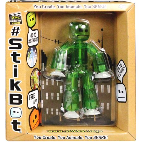 Фігурка ДляАнімаціонного Творчості Stikbot S1 (Зелений) [TST616G]