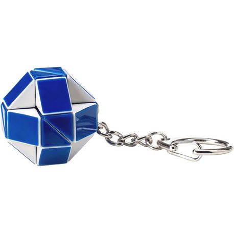 Міні-Головоломка Rubik's - Змійка Біло-Блакитна [RK-000146]