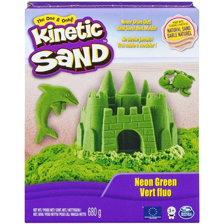 Песок для детского творчества - KINETIC SAND COLOR (зеленый) [71409G]