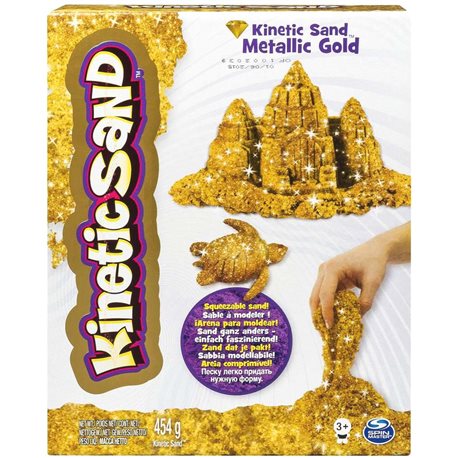 Песок для детского творчества - KINETIC SAND METALLIC (золотой) [71408G]