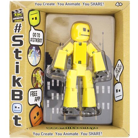 Фігурка ДляАнімаціонного Творчості Stikbot S2 (Жовтий) [TST616IIY]