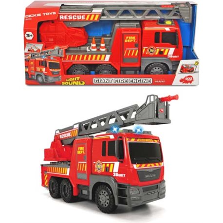 3719017 Пожарная машина «MAN», с лестницей 55-71 см, со звук. и свет. эффектами, 54 см, 3