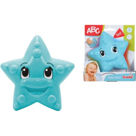 4010073 Іграшка для ванни "Морська зірка" зі світловим ефектом, що змінює колір, 12 см, 3 міс. +