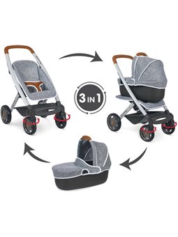 253104 Коляска Maxi-Cosi & Quinny "3 в 1 Графит" со трубкой снимаемого 52x38,5x 65,5 см, 3