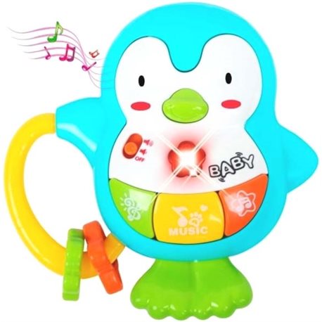 Музыкальный пингвин BeBeLino, голубой [58161]