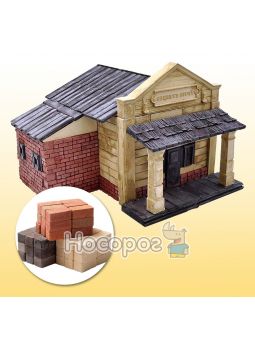 Игрушка-конструктор мини-цеглинок Офис шерифа "Дикий Запад, артикул 70514"