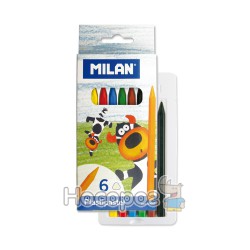 Олівці воскові MILAN 6 кольорів